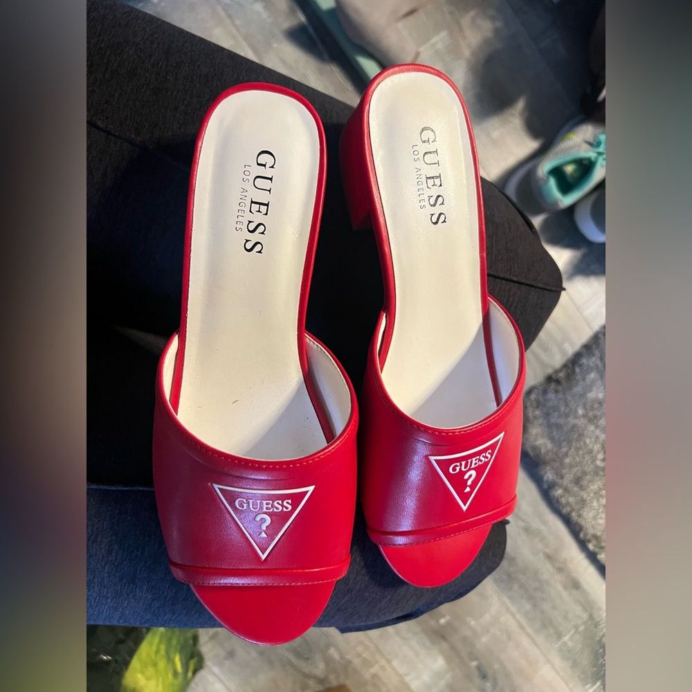 Guess Red Women's Mules